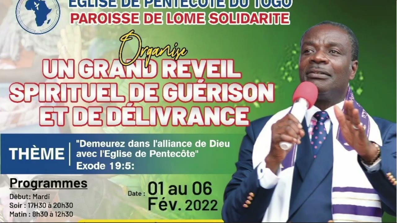 ELDER SETH YAW PEASA AND TEAM IN EGLISE DE PENTECOTE DU TOGO, PAROISSE DE LOME SOLIDARITE. FRI. EVE.