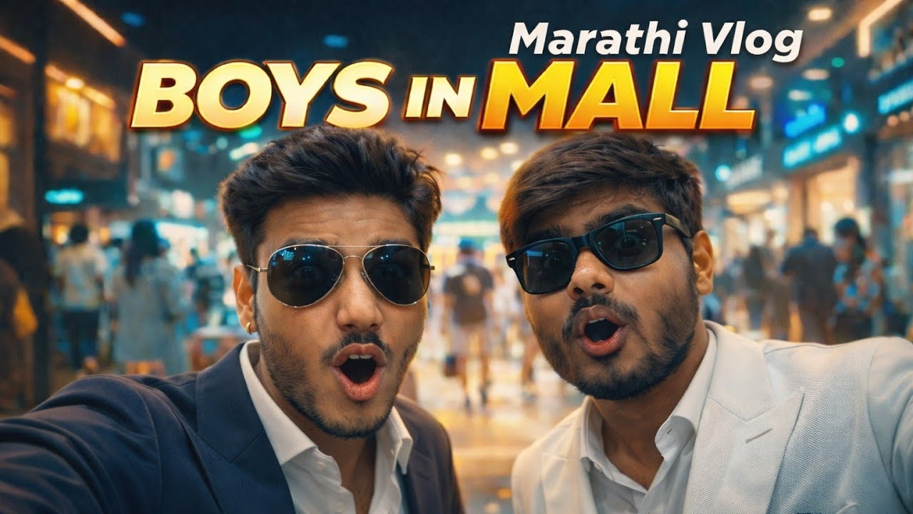  BOYS IN MALL 😎 | मराठी Vlog  🤣#MarathiVlog #BoysInMall #MallVlog #VinayakBunny