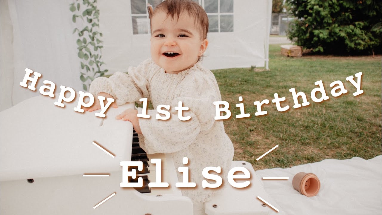 Elise's 1st Birthday! // Minimalist Birthday