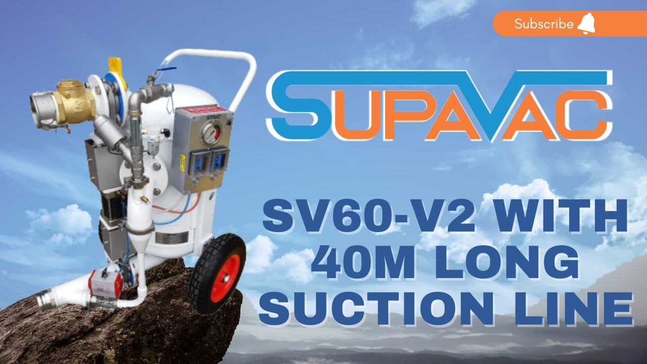 SupaVac Pump SV60-V2 with 60m long Suction Line #shorts