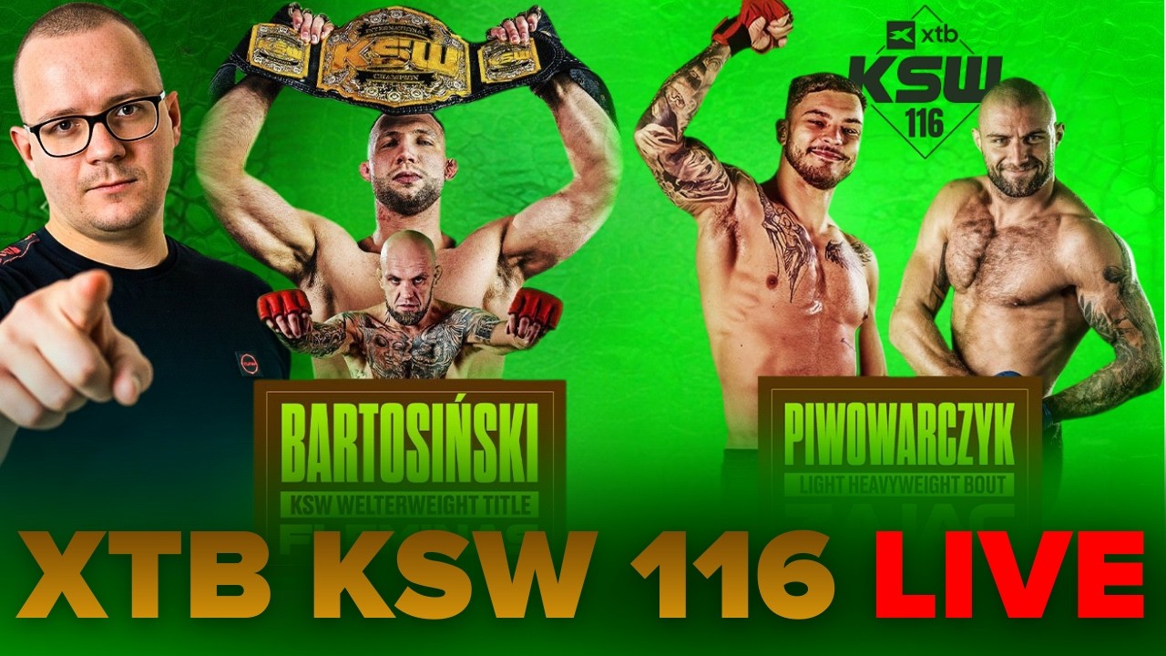 KSW 116: Bartosiński vs Fleminas LIVE! Oglądamy galę XTB KSW 116 w Gorzowie