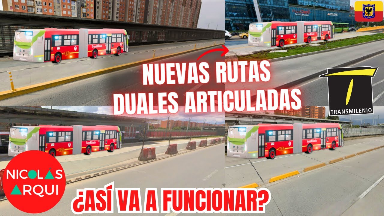 Así funcionarán Los BUSES DUALES ARTICULADOS por Avenida Cali y Avenida 68 desde 2026 en Bogotá 🇨🇴