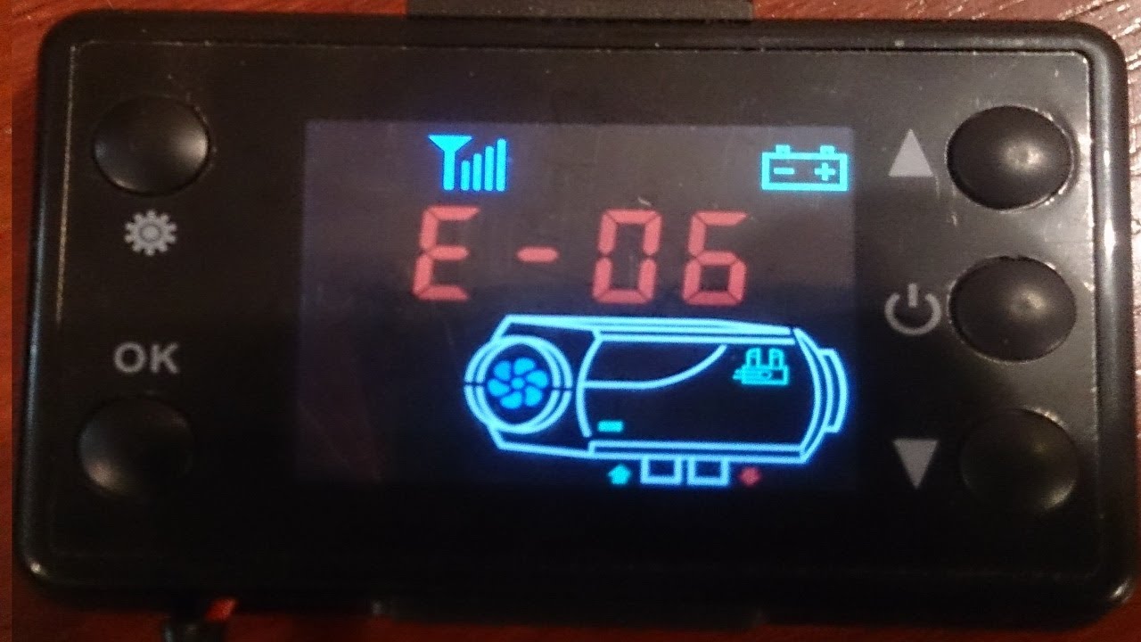 Diesel Heater E 06 error fix