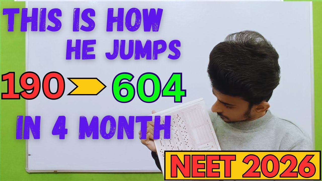 How She Scored 604/720 in Just 4 Months | NEET 2026 Strategy | How to Crack NEET