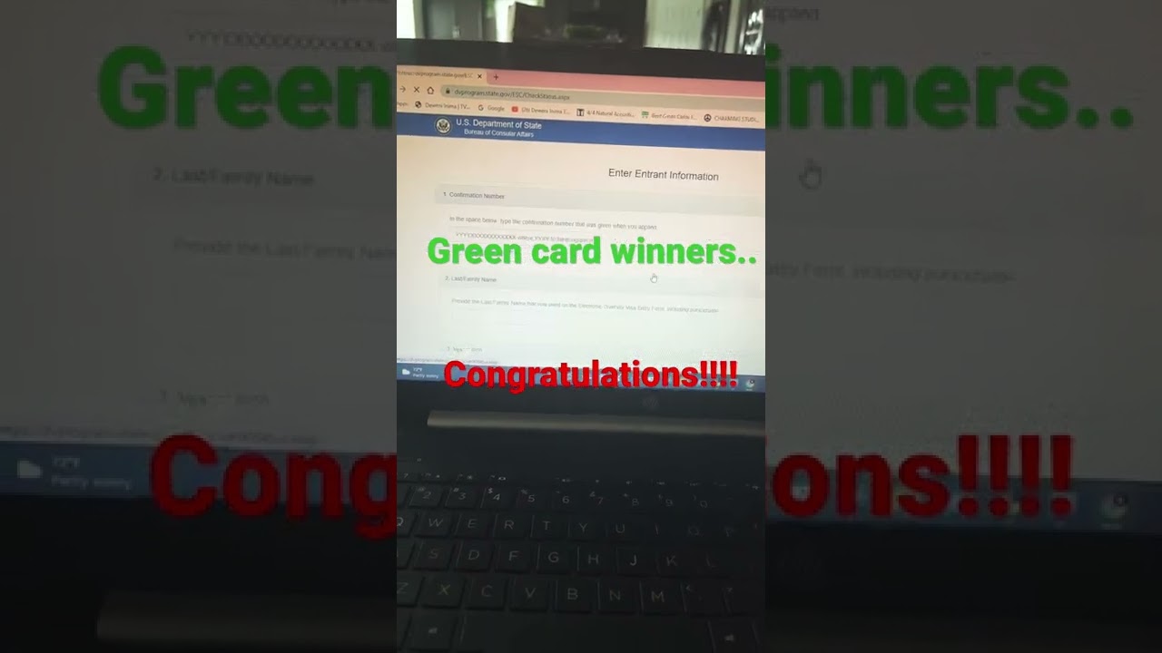 green card lottery winners| congratulations!!!