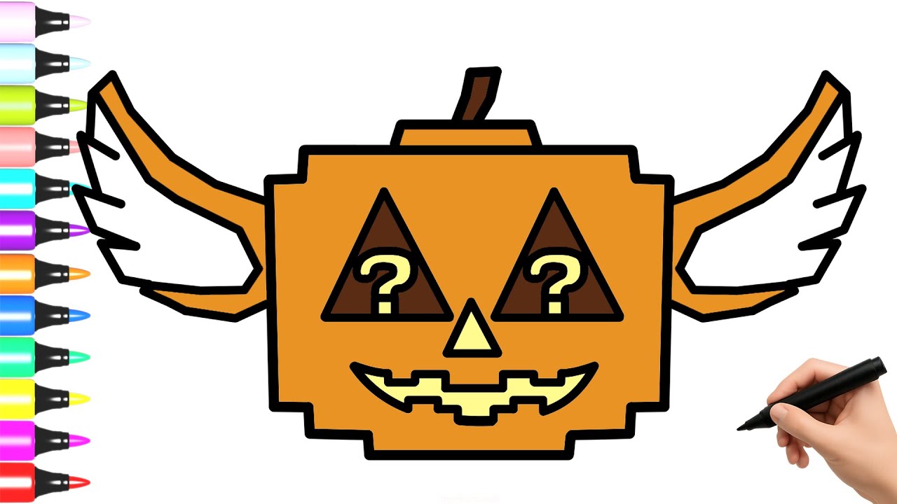 Como Dibujar a SPOOKY LUCKY BLOCK - Steal a Brainrot ROBLOX
