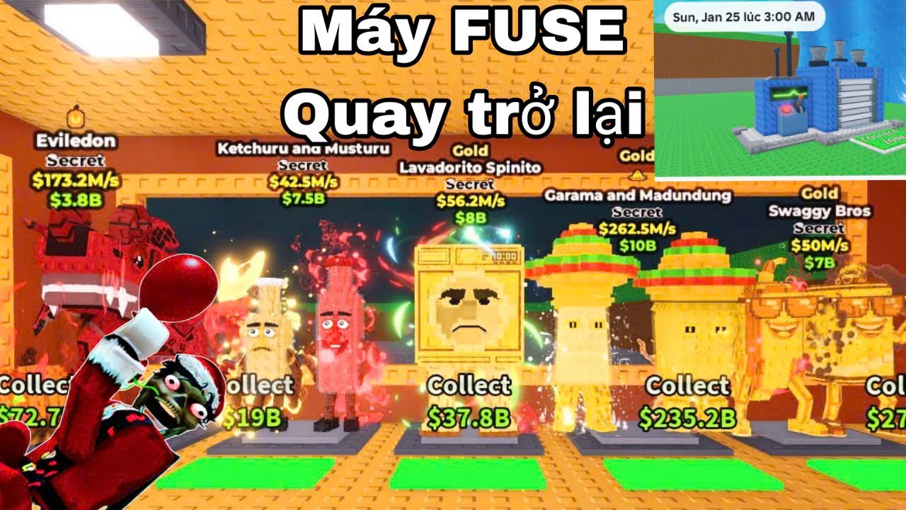 LONGMG BẤT NGỜ KHI MÁY FUSE QUAY TRỞ LẠI VÀ THỬ THÁCH SỞ HỮU BASE TACO TRONG STEAL A BRAINROT