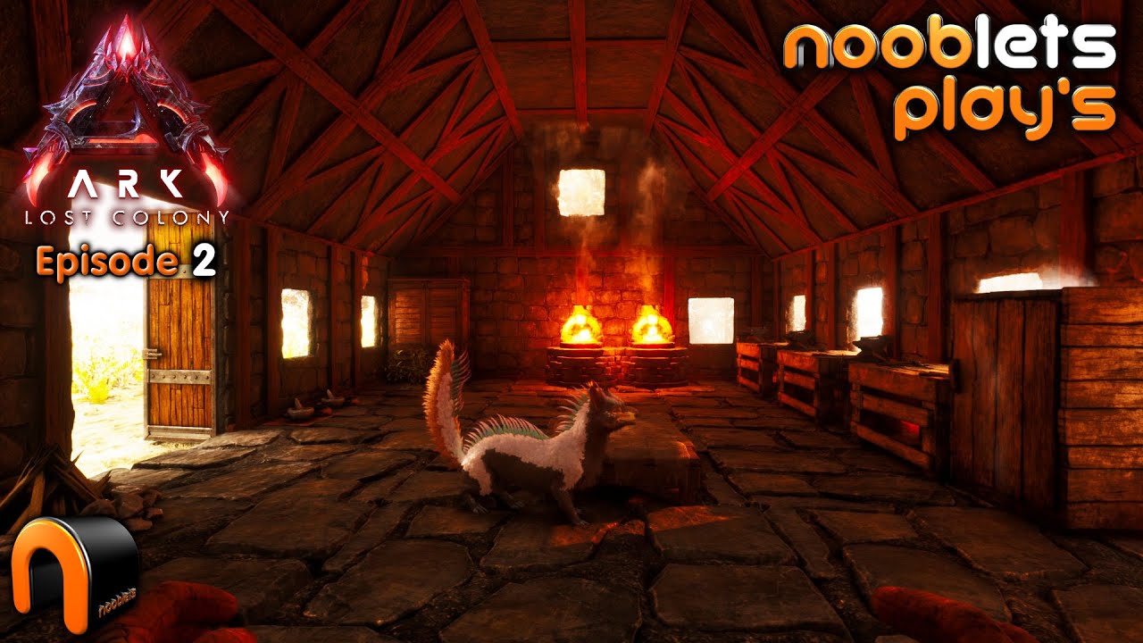 ARK Lost Colony NOOBLETS Lets Play Episode 2 - Going Good Then Bad!