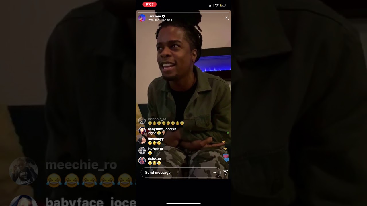 GotDamnZo (iamzoie) - Instagram Live Stream- 11.20.2019