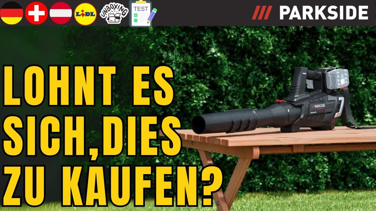 AKKU-TURBINENLAUBBLÄSER 40 V Parkside Performance PPTLBA 40-Li C3 DEUTSCHLAND DEUTSCH  AUSTRIA LIDL