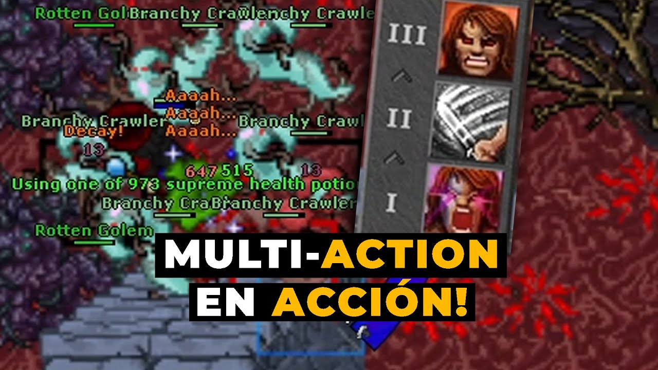 TIBIA / COMO FUNCIONAN LAS MULTI-ACTION BARS