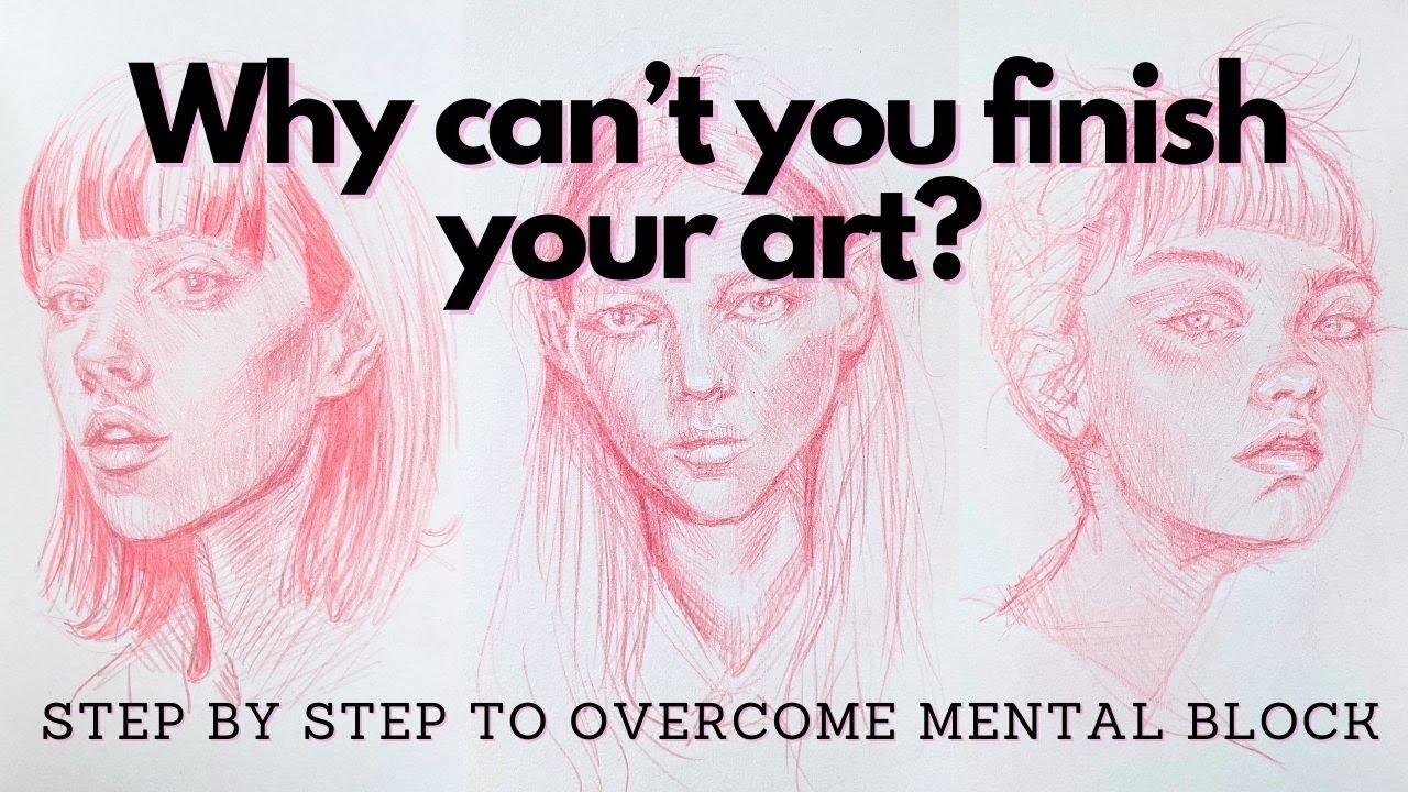 Why can't you finish your art? Simple steps to overcome mental block #sketchbook #drawwithme