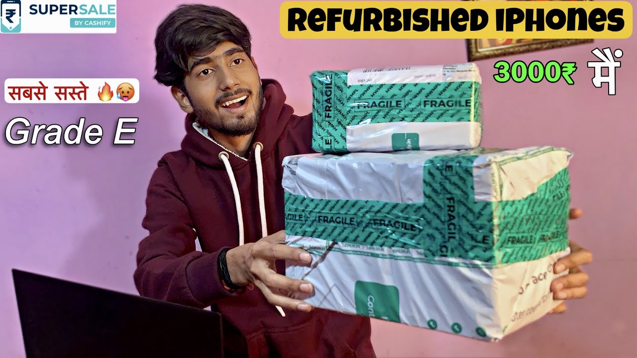 Unboxing iphone Under ₹3000 🤯🔥| grade E | Refurbished iphone | Cashify Supersale | Full Review