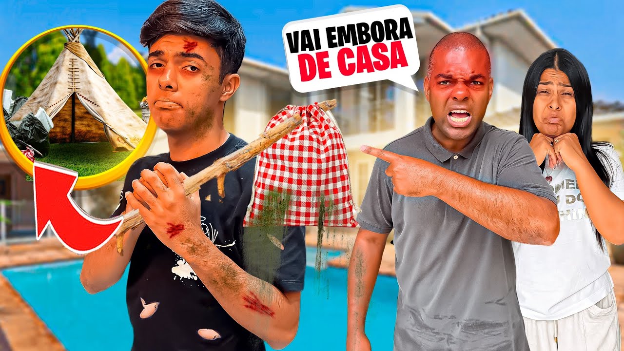 FUI EXPLUSO DE CASA E VOU MORAR SOZINHO!😢😨 *trolamos ela