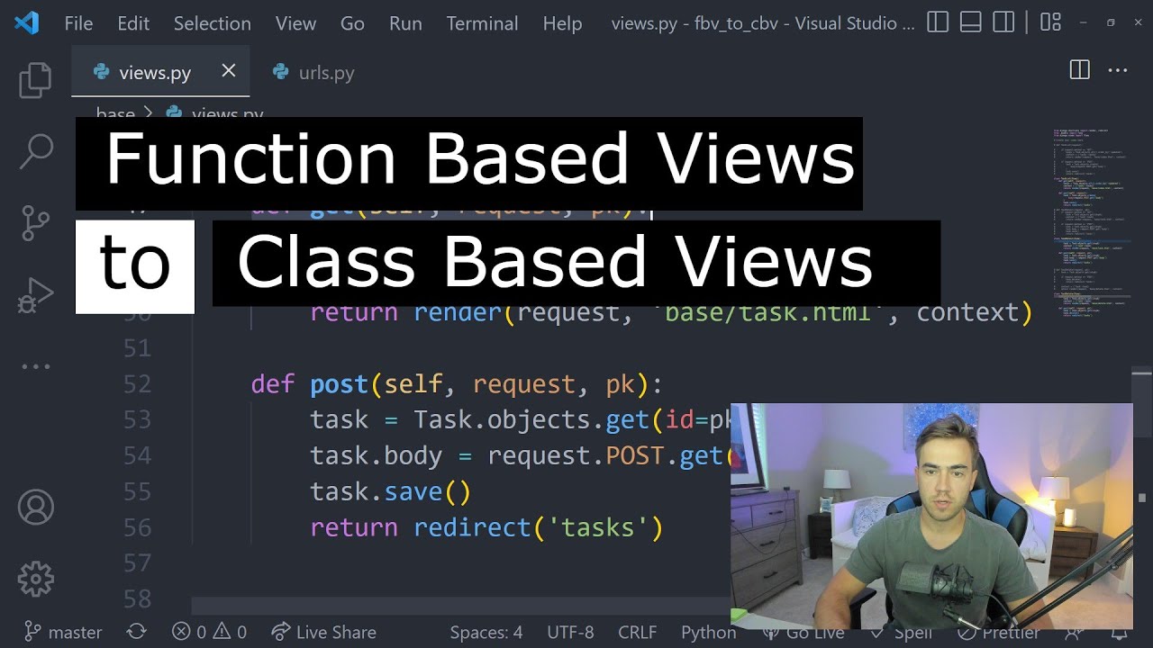 Easily Convert Django Function Based Views To Class Based Views