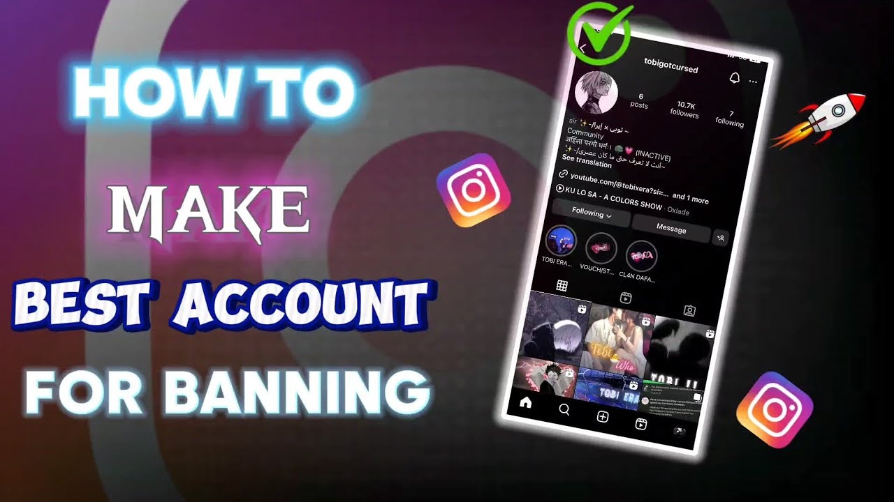HOW TO MAKE BEST INSTAGRAM ACCOUNT FOR BANNING || ACC BAN METHOD || NEW METHOD || PVT BAN METHOD