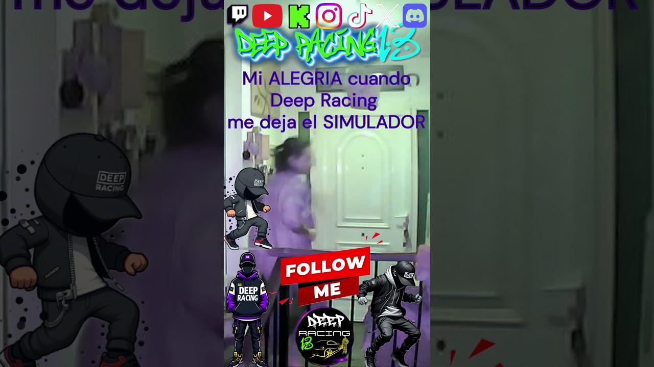 My JOY when Deep Racing lets me use the SIMULATOR #alegr&iacute;a #viral #happy
