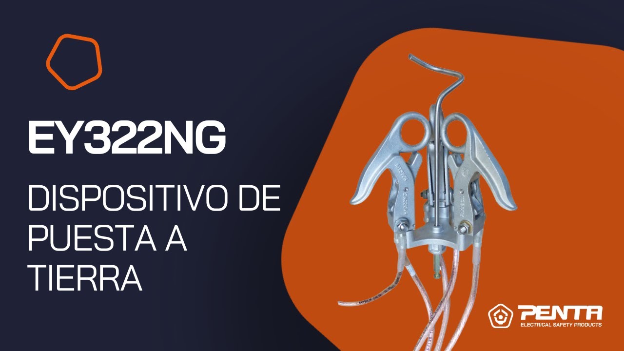 ES - EY 322 - Dispositivo de puesta a tierra y cortocircuito de MT aéreo con pinzas de resorte