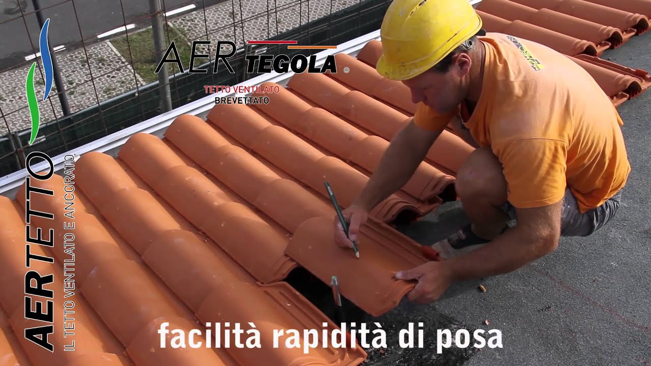Tegole portoghesi montaggio. Posa tegole ventilate - AERtegola®