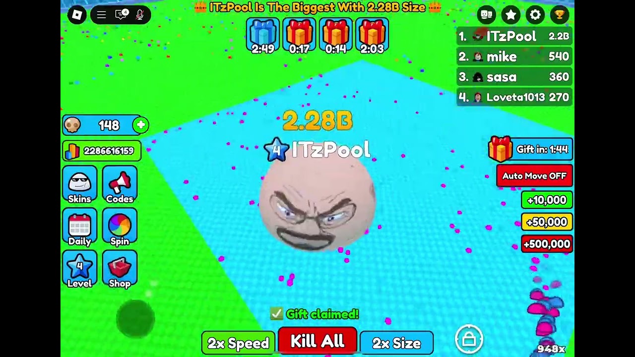 I’m too powerful! Eat blobs simulator 