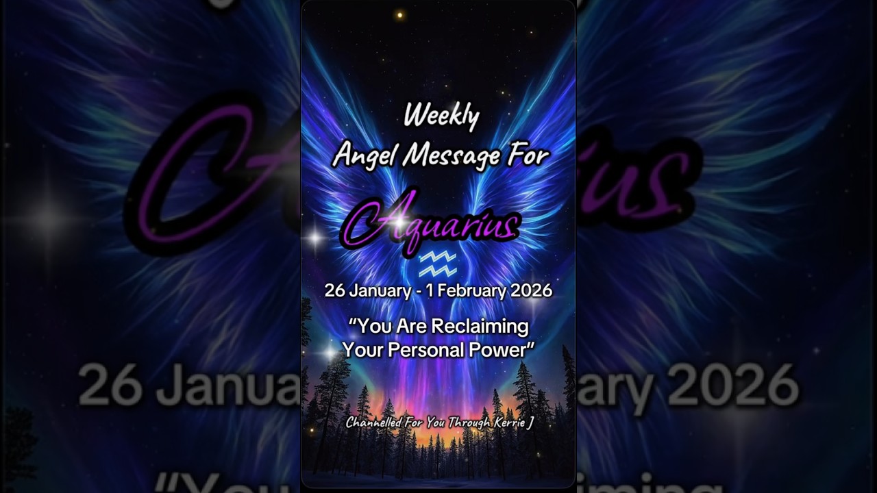 Aquarius Weekly Angel Zodiac Message 26 Jan-1 Feb 