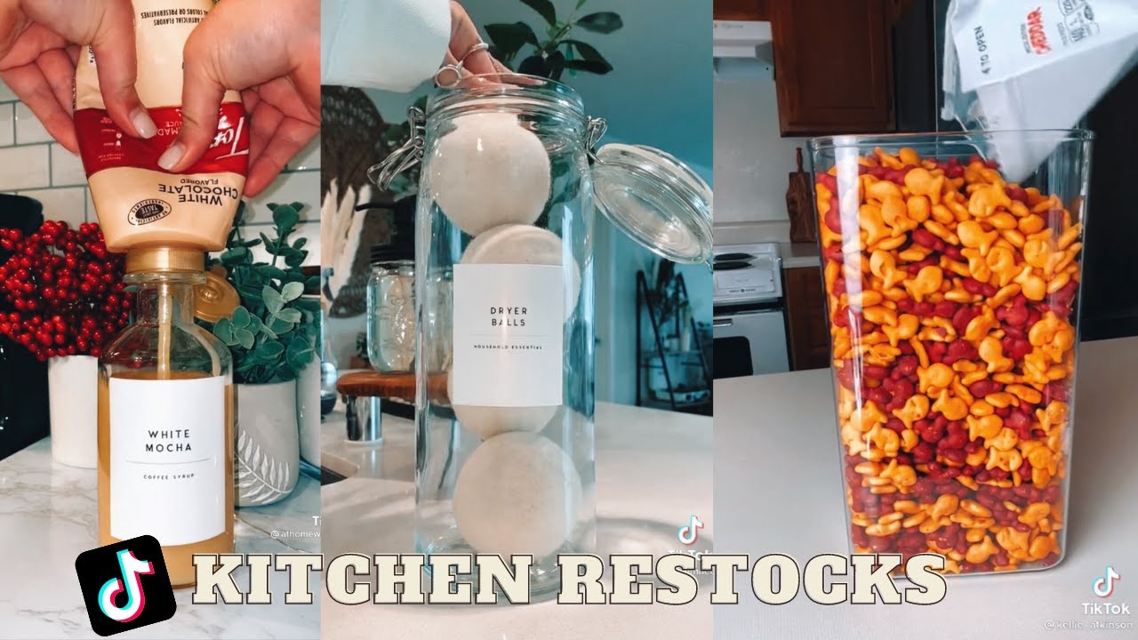 Kitchen Restock & Refill Tiktok Compilation | ASMR