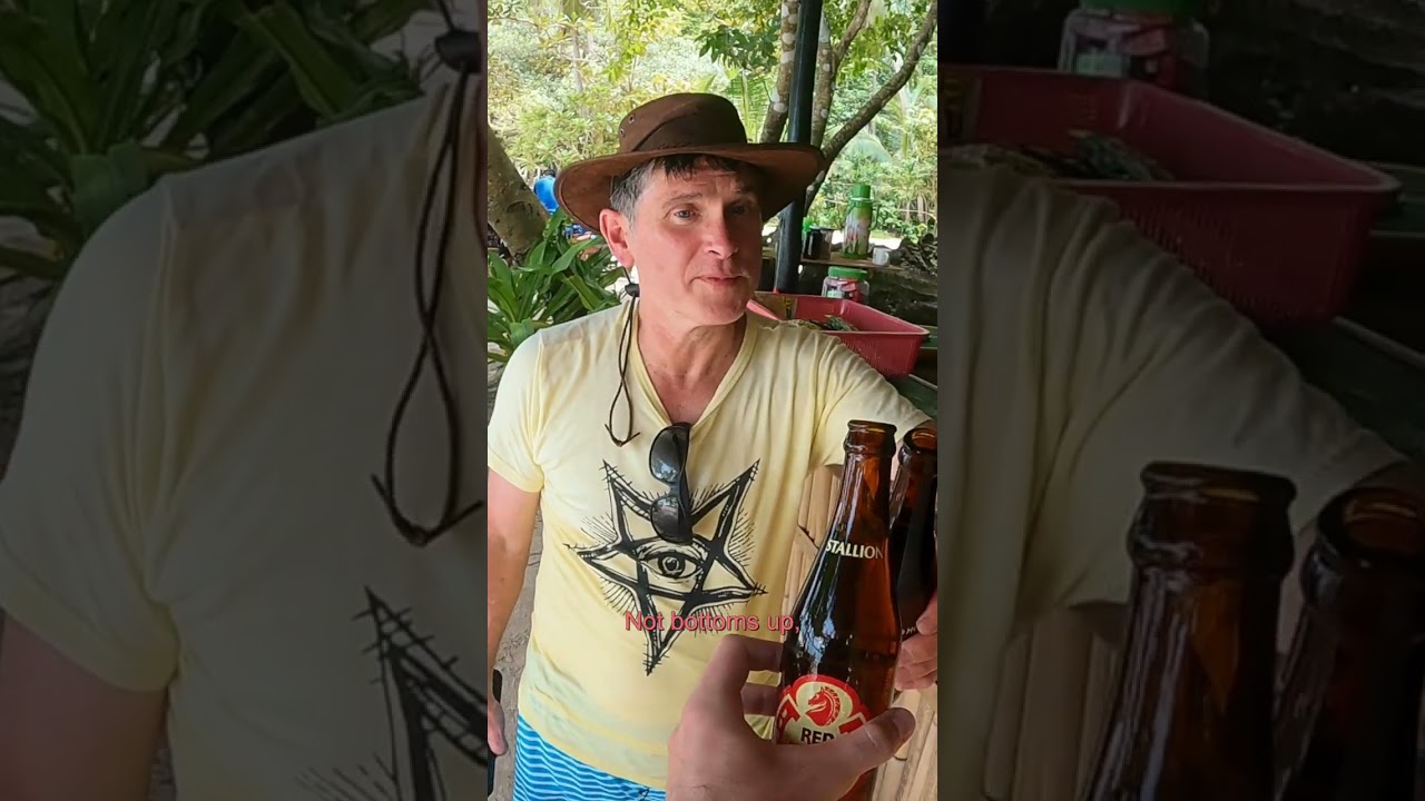 Luke Damant tries Red Horse beer with his dad in The Philippines 🇵🇭 #shorts