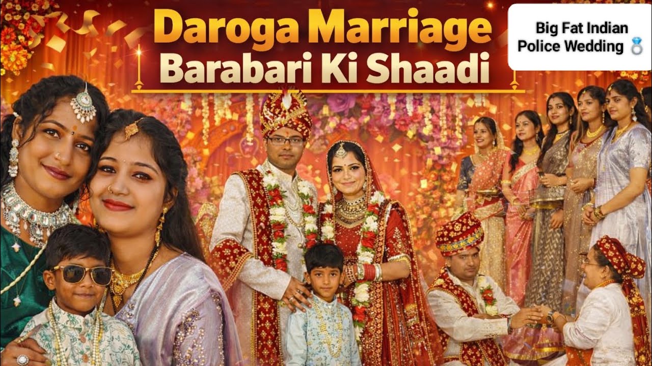  “जब दो दरोगा बने जीवन साथी 💍 | Officer Couple Wedding | Power Couple Love Story #marriage 