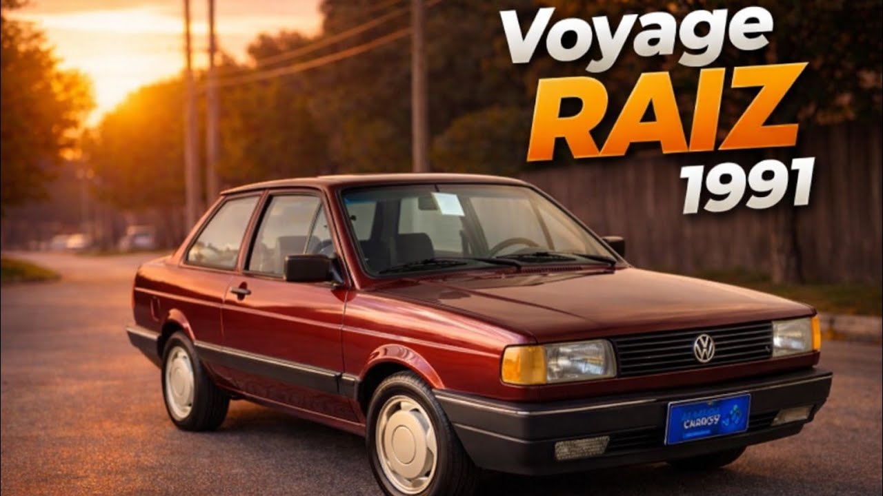“Volkswagen Voyage 1991 RAIZ – Detalhes Nostálgicos dos Anos 90”