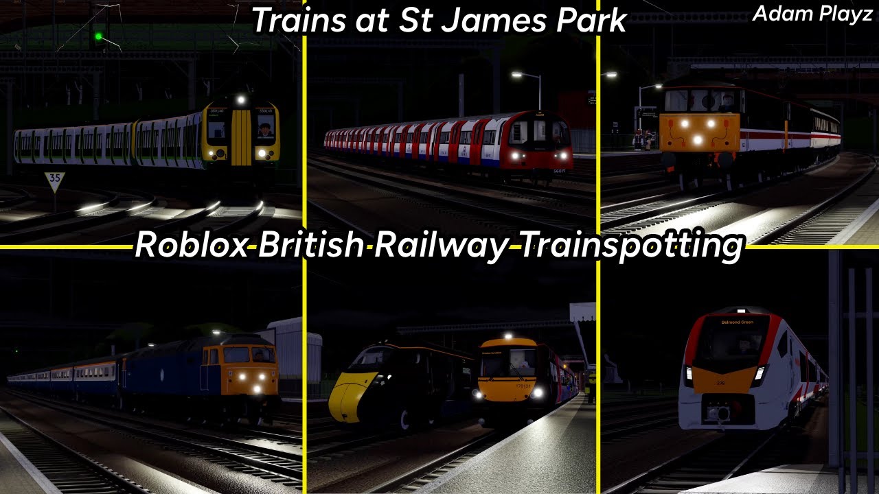 Trains at St James Park (Roblox British Railway Trainspotting 14/01/26)