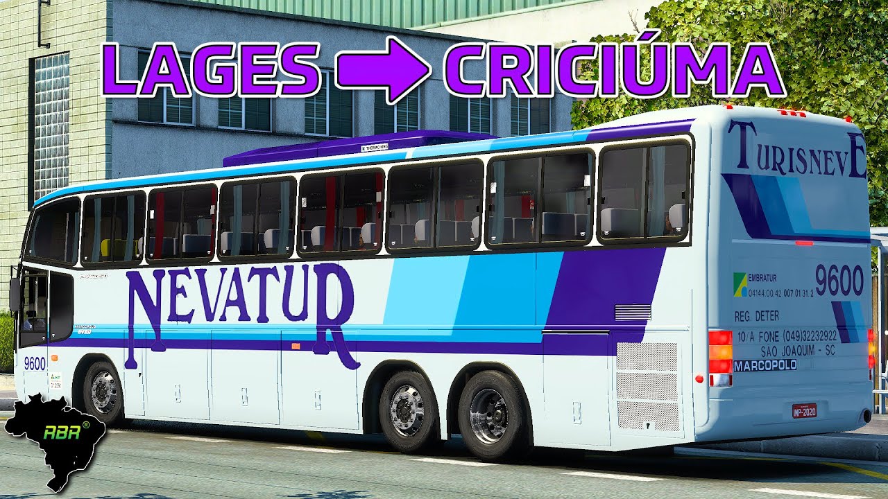 [1.45]NEVATUR -  MARCOPOLO PARADISO GV 1150 - LAGES/CRICIUMA - SIMULAÇÃO AO EXTREMO - RBR