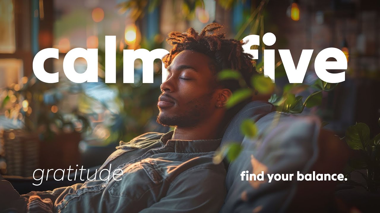 5-Minute Guided Meditation for Gratitude | Frequency 963 Hz + 4 Hz