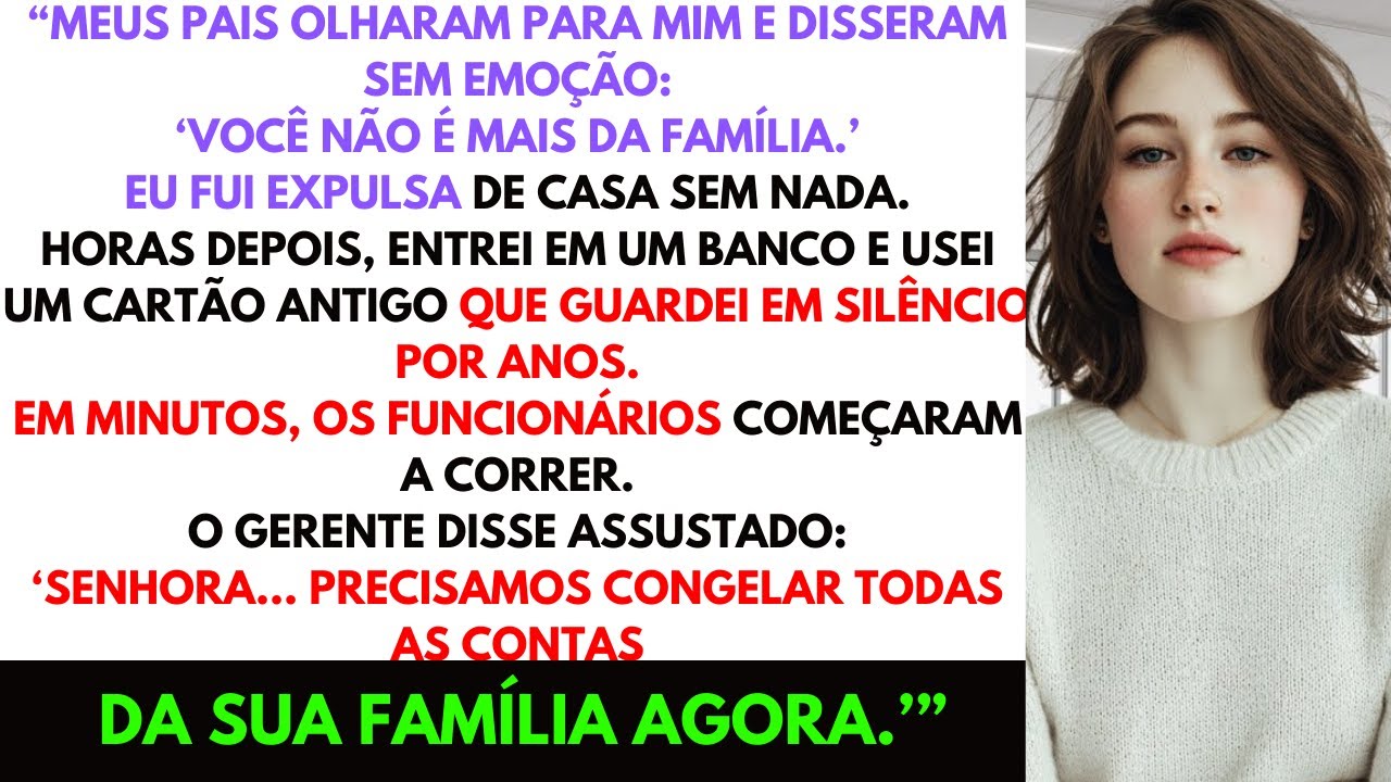 Meus pais disseram: “Você não é da família” — então usei meu cartão antigo e o banco congelou tudo