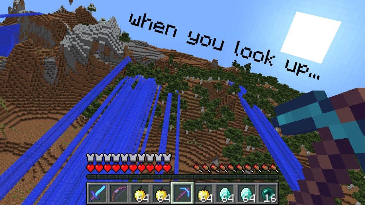 Minecraft UHC but everything is SIDEWAYS...?