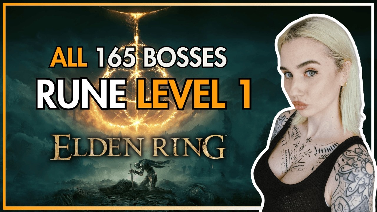 I beat ALL 165 Elden Ring Bosses at RUNE LEVEL 1 (RL1) | Thundrea