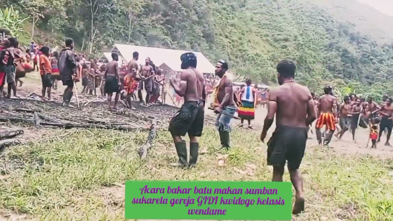 Acara makan sumban sukarela gereja kwidogo GIDI kelasis wendame 2026