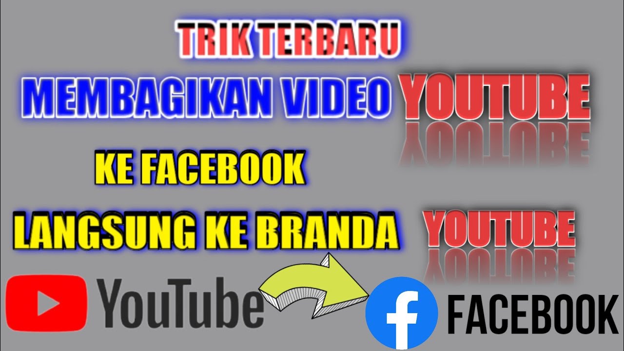 Cara Share Video YouTube Ke Facebook | Youtuber Unik