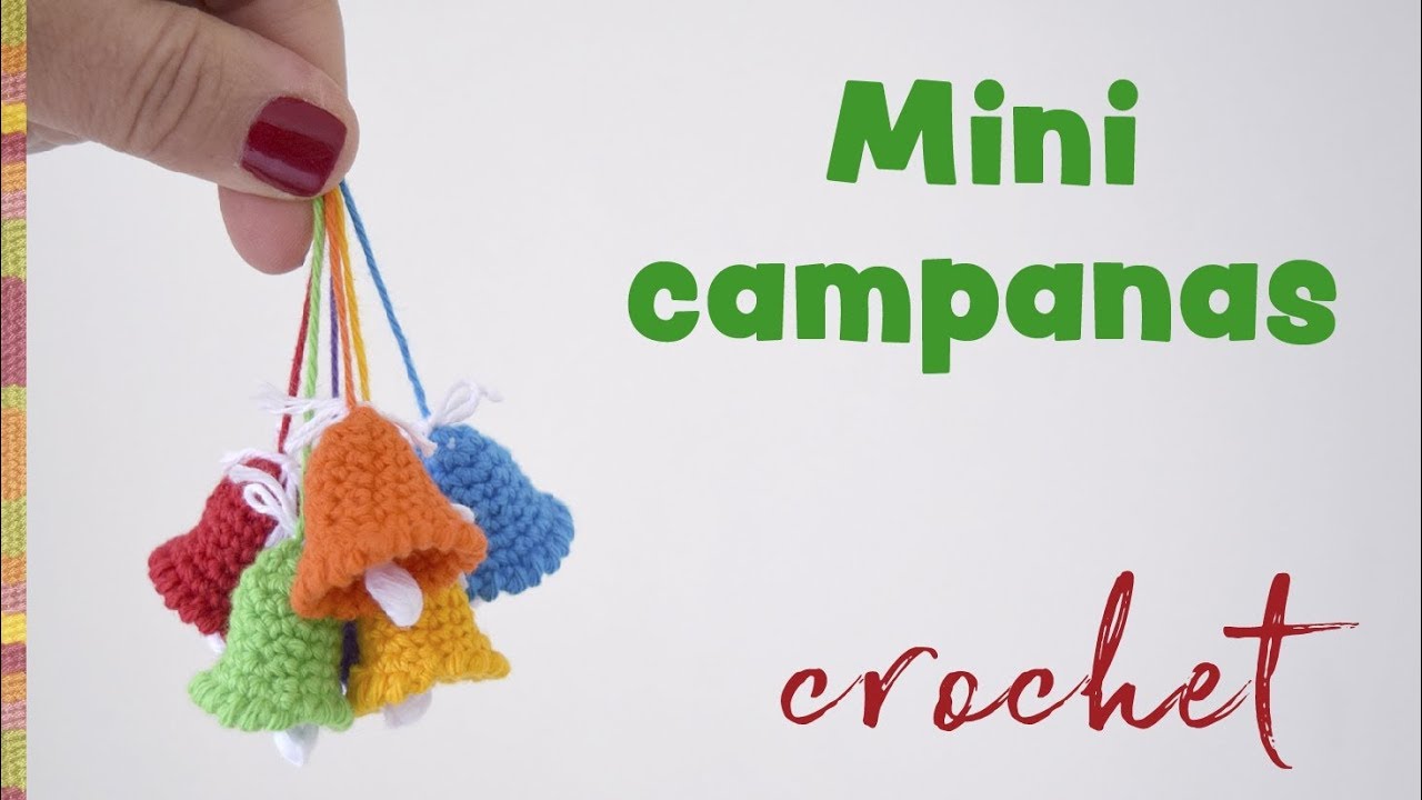 Mini campanas tejidas a crochet - Despedida / Tejiendo Perú