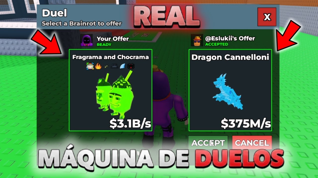 🔥Aposté MI MEJOR BRAINROT en la MÁQUINA DE DUELOS de STEAL A BRAINROT... (+3B/s)