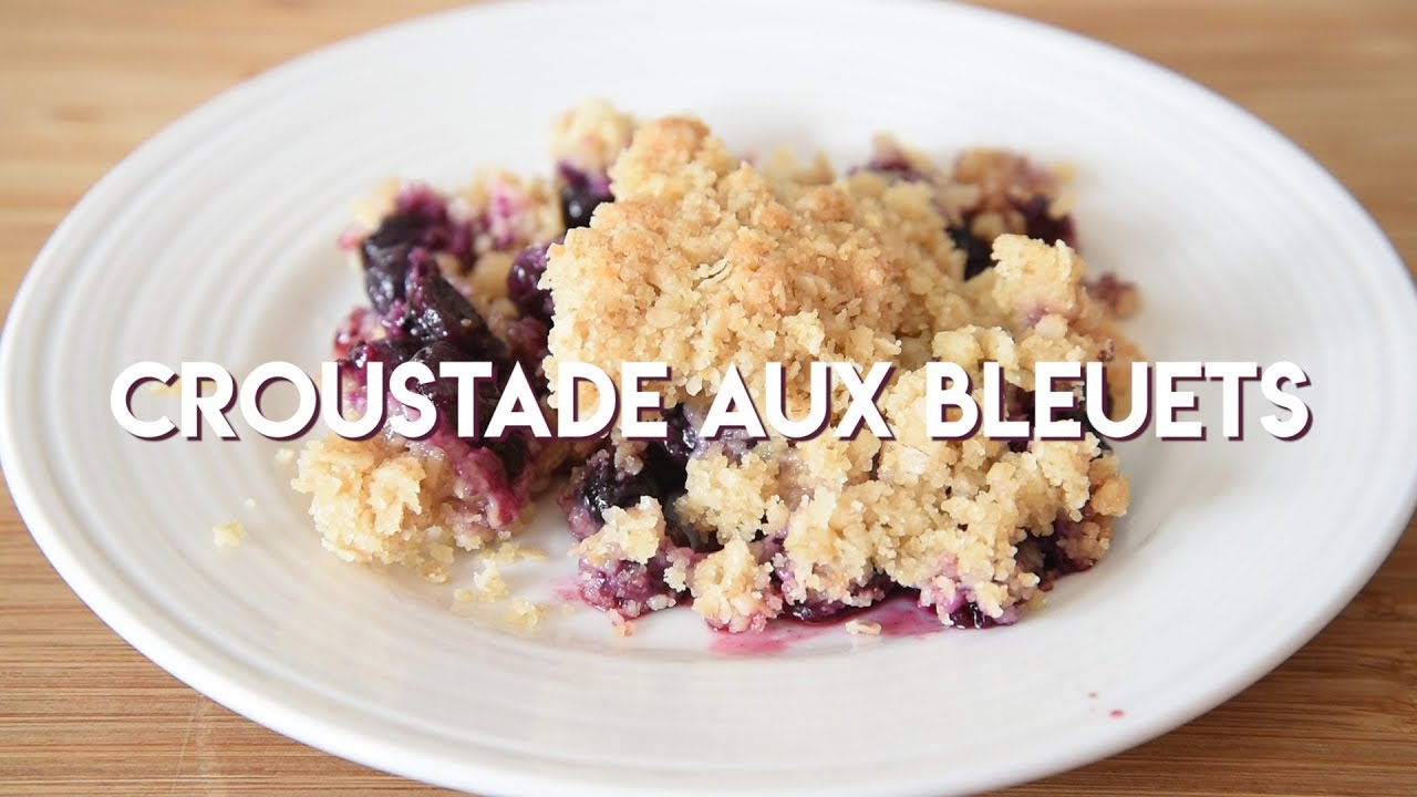 Croustade aux bleuets