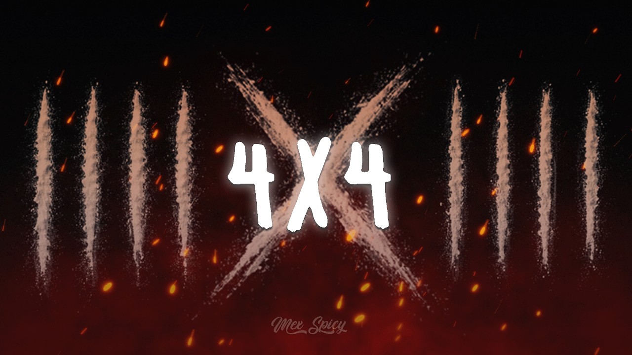 Omar Camacho, Angel Almaguer, Victor Mendivil y $HUPE - 4x4 (Letra/Lyrics)