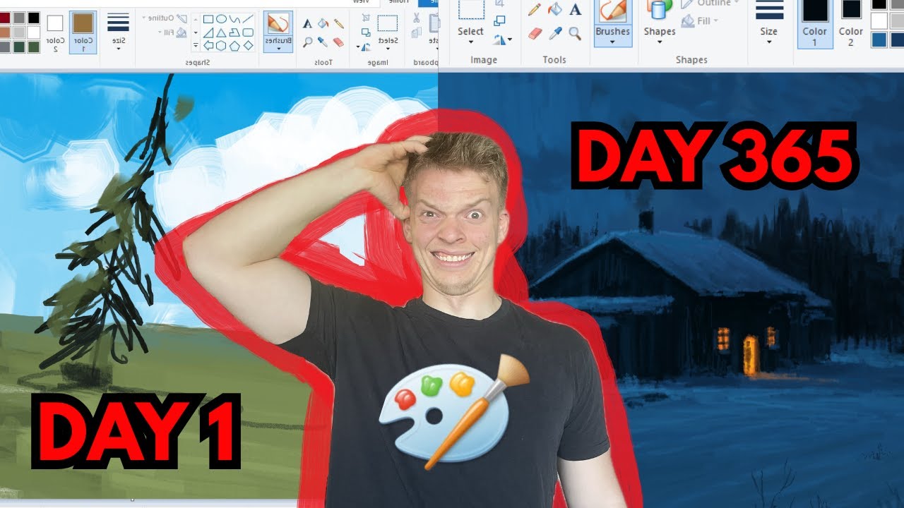 I Painted in MS PAINT EVERDAY for 365 DAYS