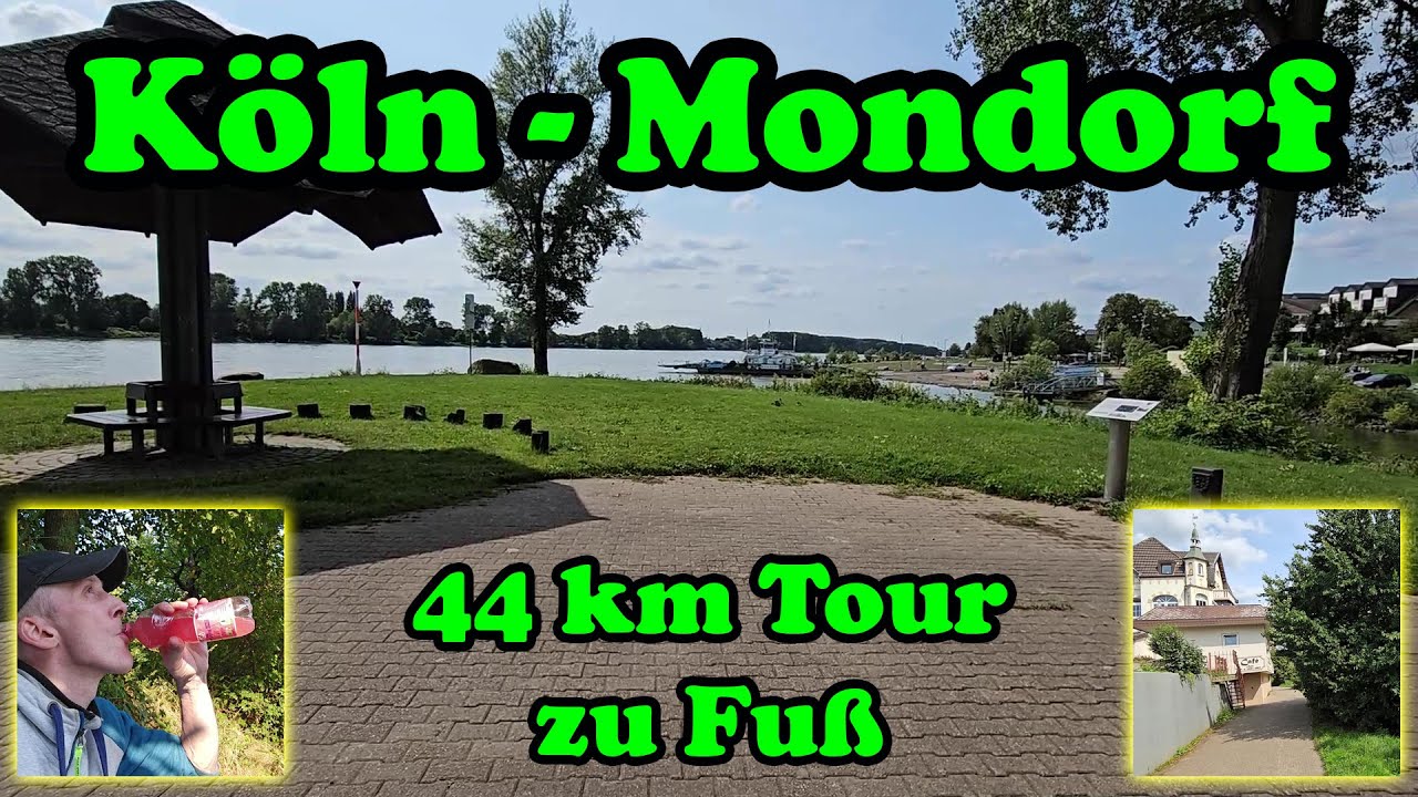 Wanderung von Köln nach Mondorf - 44 km zu Fuß