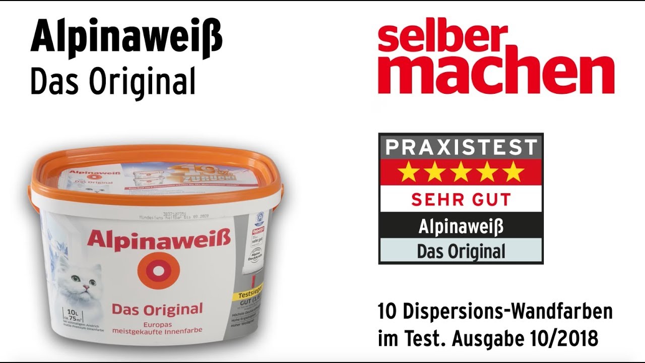 Wandfarbentest: Alpinawei&szlig;