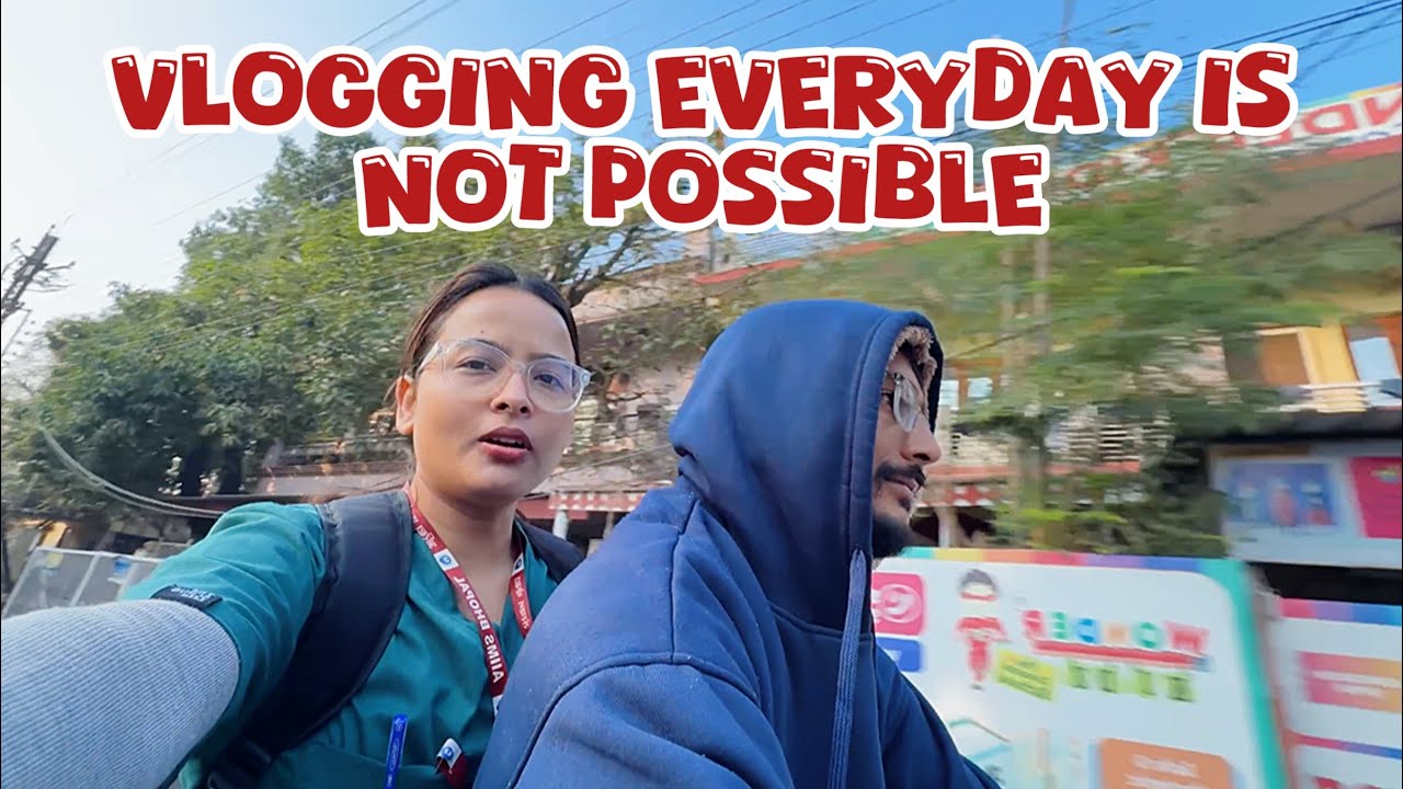 I can't vlogging every day