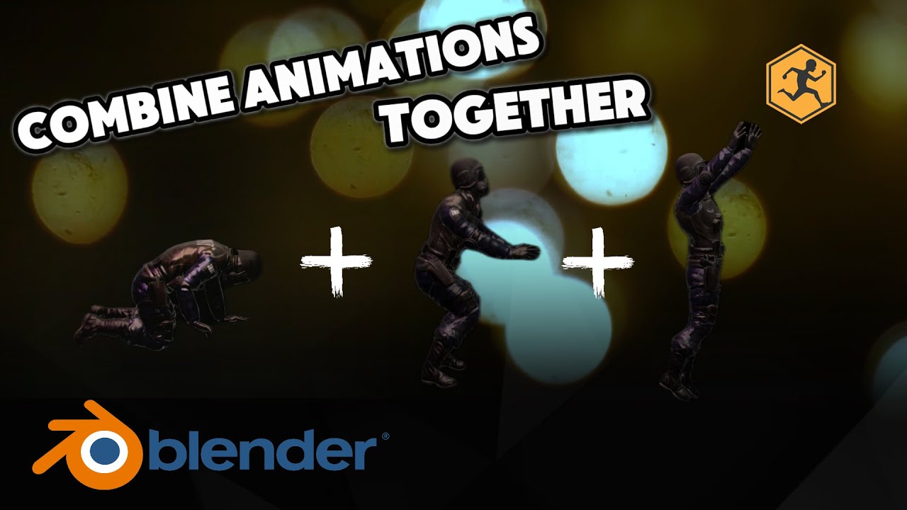 How To Combine Multiple Mixamo Animations | Blender Tutorial