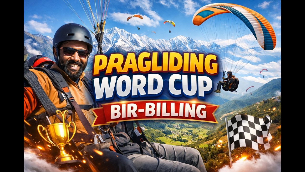 Paragliding World Cup ന്റെ വേദിയിൽ ഒരു പറക്കൽ | Bir-Billing| Himalaya