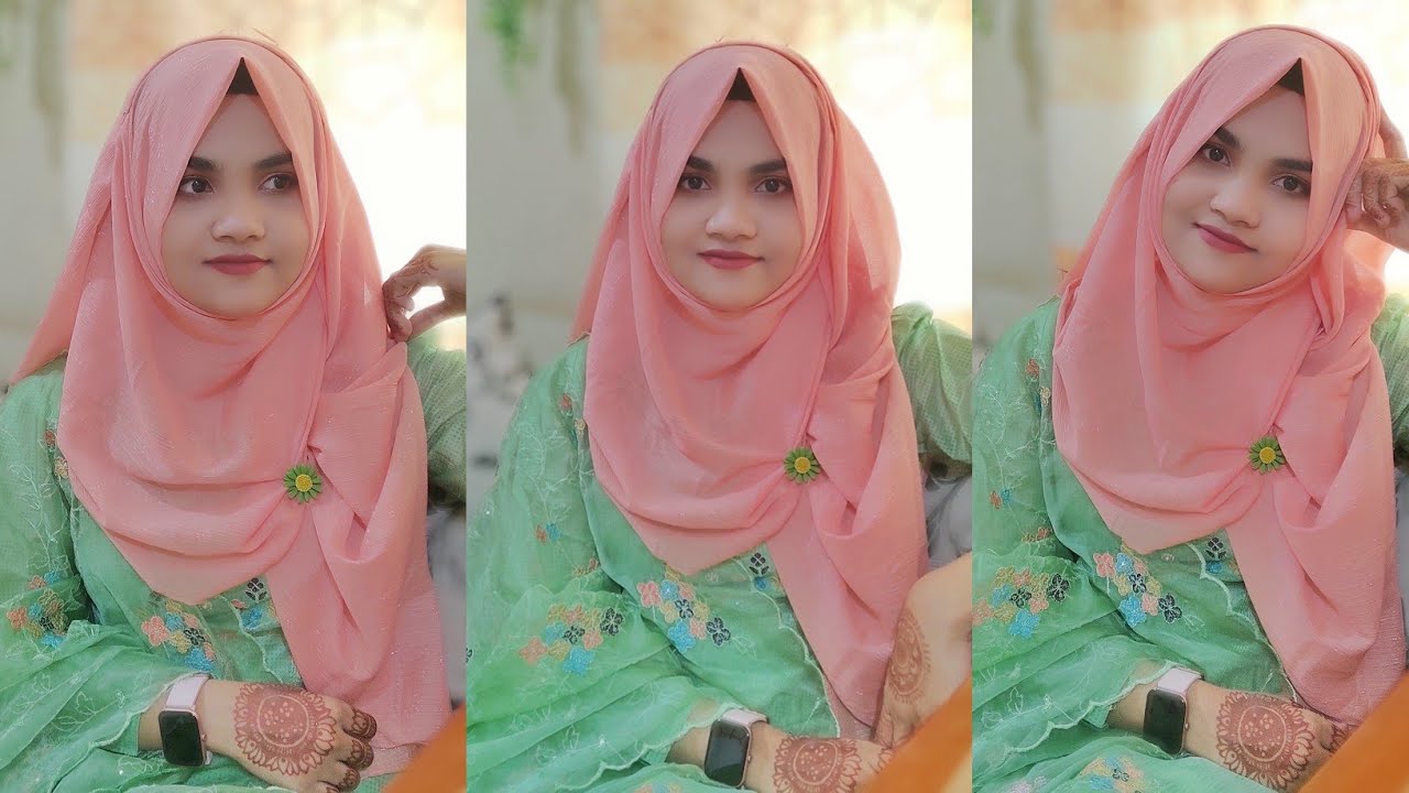 Eid Hijab Tutorial  || Hijab Style with Salwar kameez ❤️