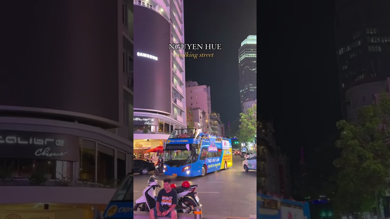 Nguyen Hue walking street, Saigon #vietnam #hochiminhcity #vietlongtravel