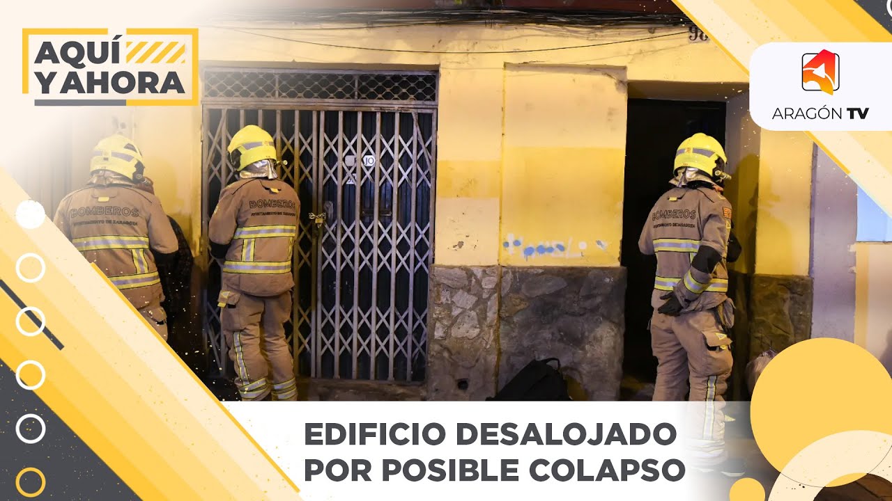 Edificio desalojado por riesgo de colapso en Zaragoza
